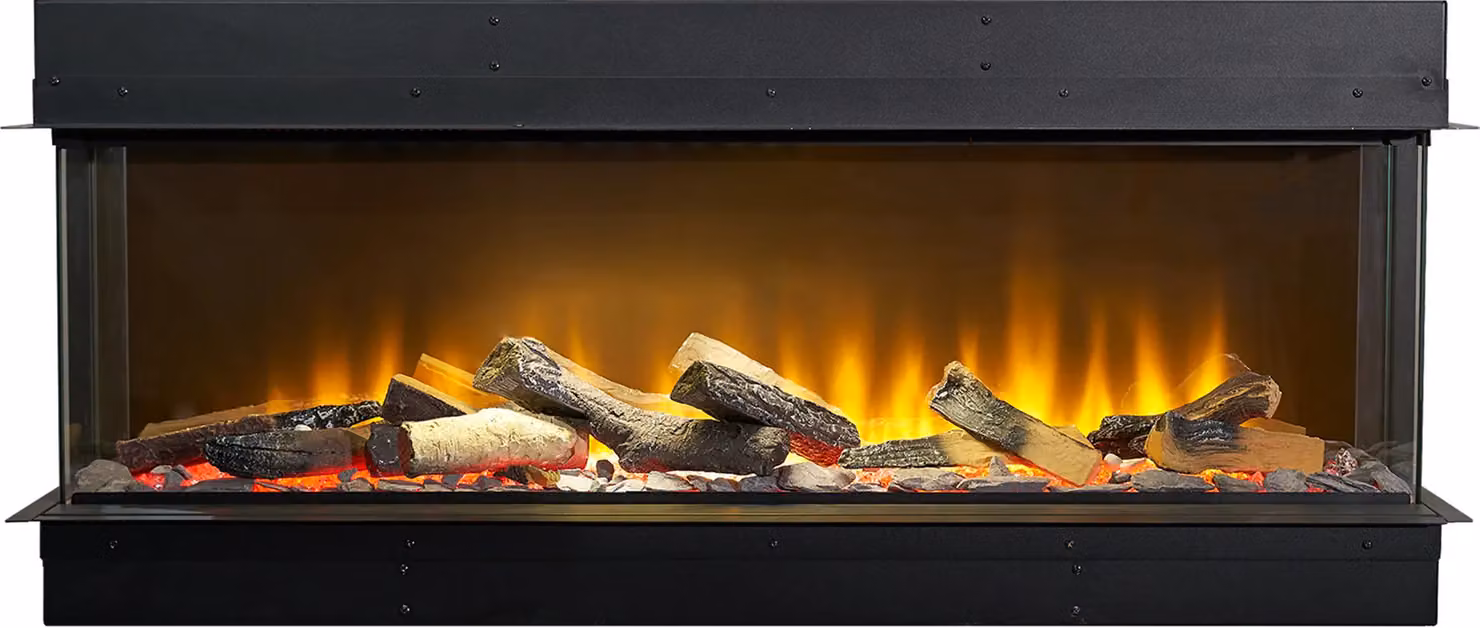 Acantha Aspire 100 Panoramic Media Wall Electric Fire in Black – 2