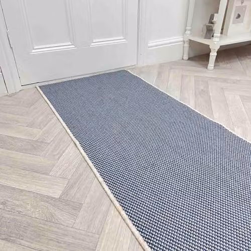runrug Reversible Indoor/Outdoor Hallway Runner Rug, Blue Maritime, W: 70 cm, L: 300 cm – 1