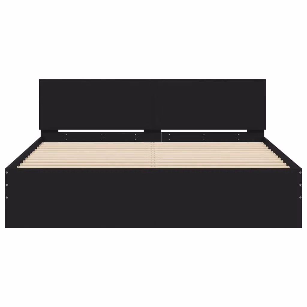 Berkfield Home Bed Frame in Black, W/D/H: 140 x 200 cm – 3