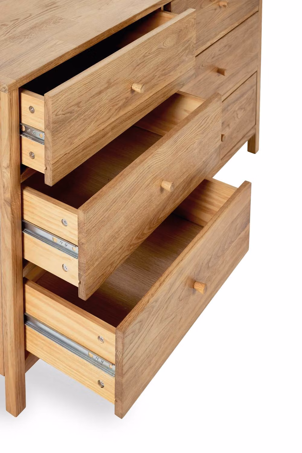 Julian Bowen Coxmoor 6 Drawer Wide Chest in Light Oak – 3