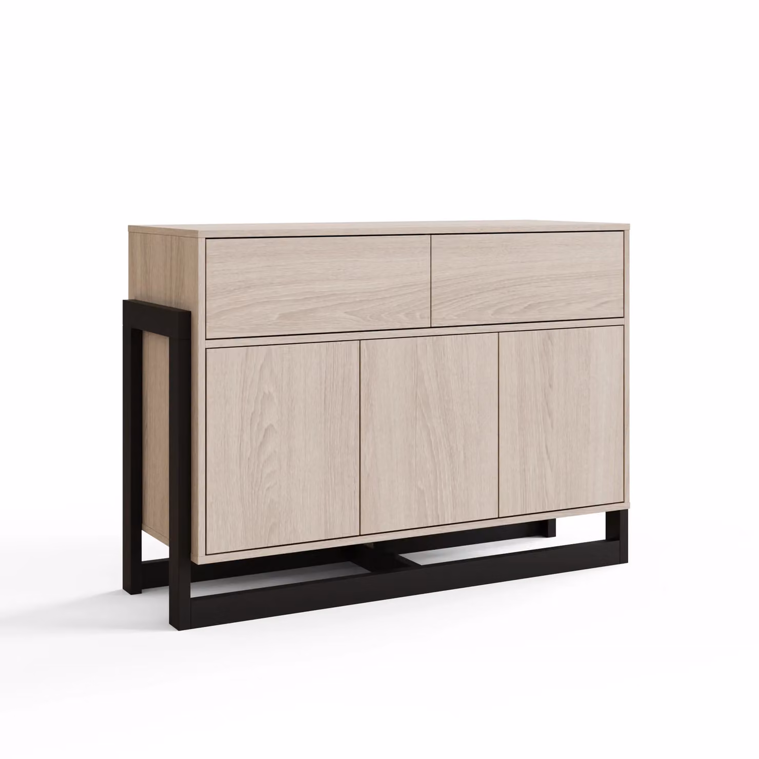 GFW Taite Modern 3 Door 2 Drawer Sideboard in Oak – 2