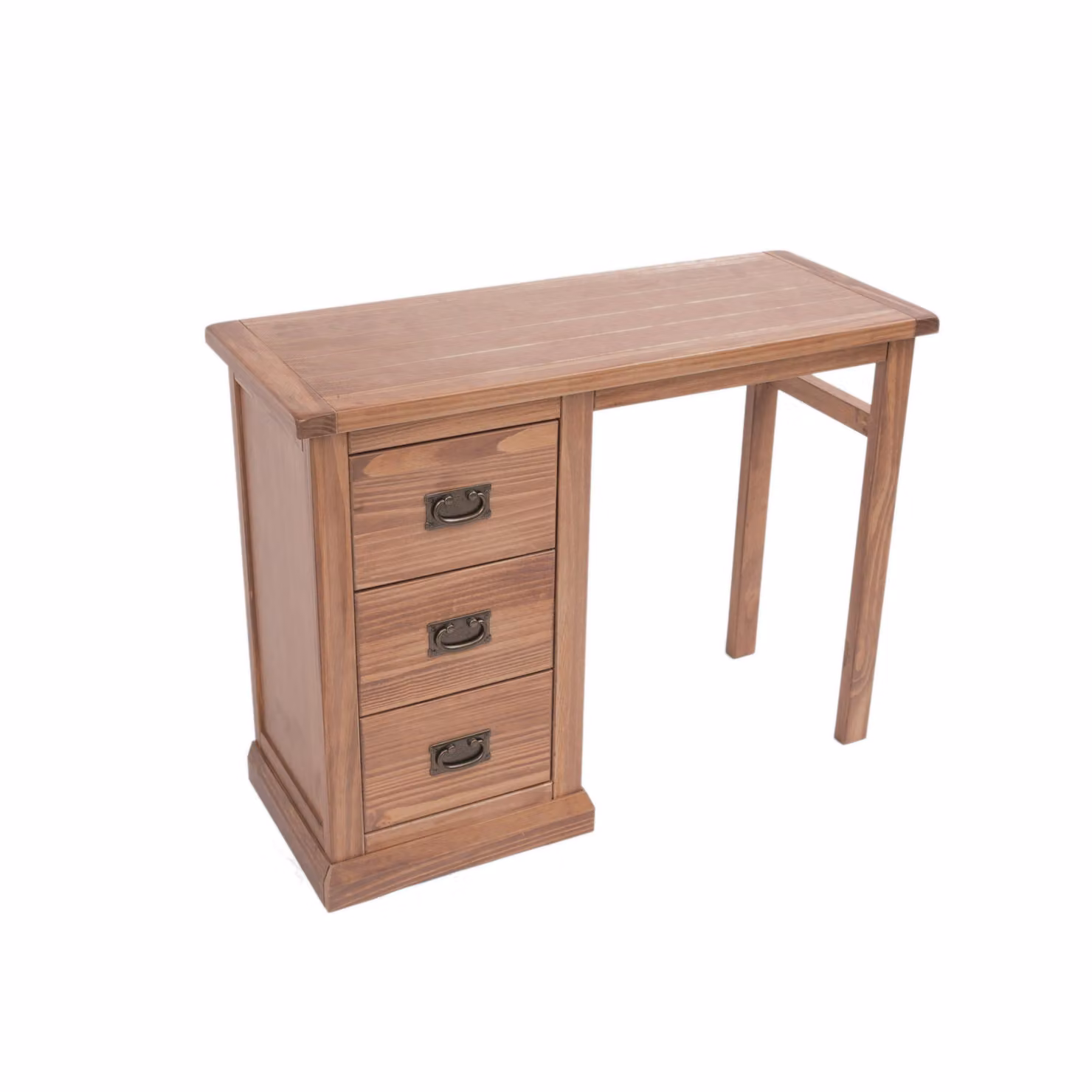 Cabinet Bits Tirolo 3 Drawer Dressing Table Set in Brown Lacquered Pine – 2