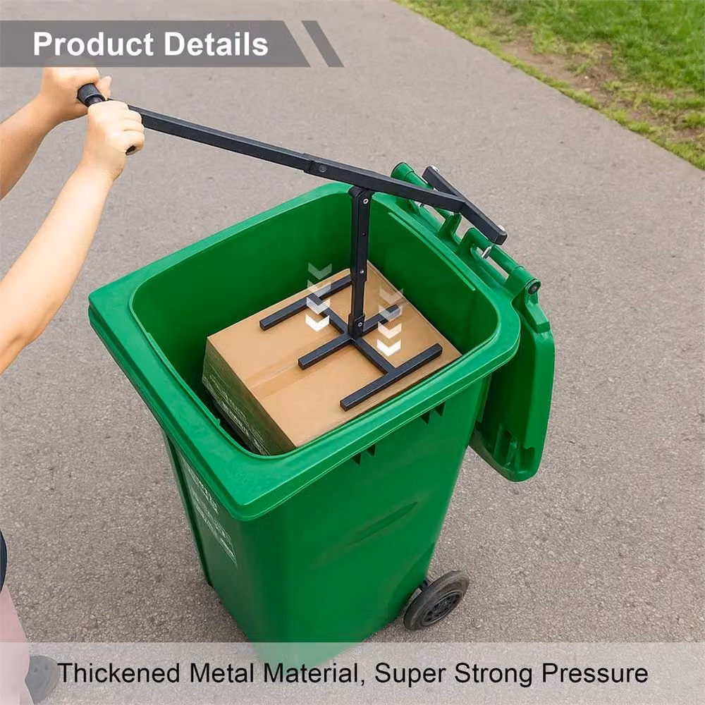 Nordara Manual Steel Wheelie Bin Compactor in Black – 5