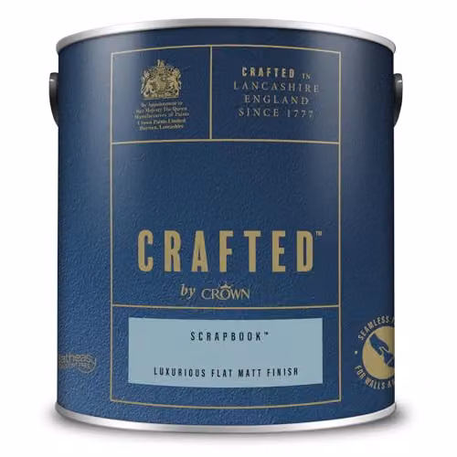 Crown Crafted Matt Emulsion Blue Dispersion Paint 2.5L – 3