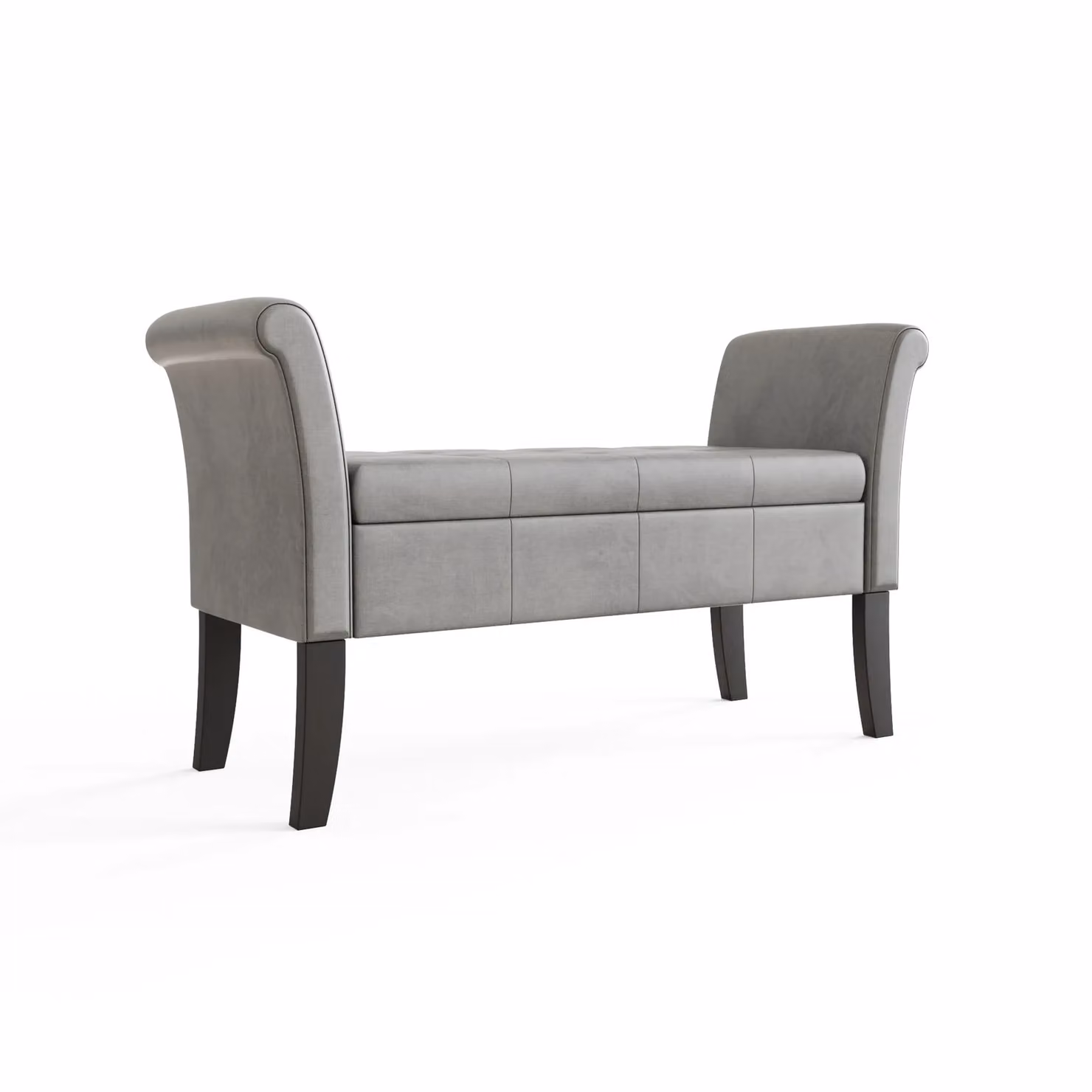 GFW Balmoral Grey Fabric Ottoman Window Seat – 4