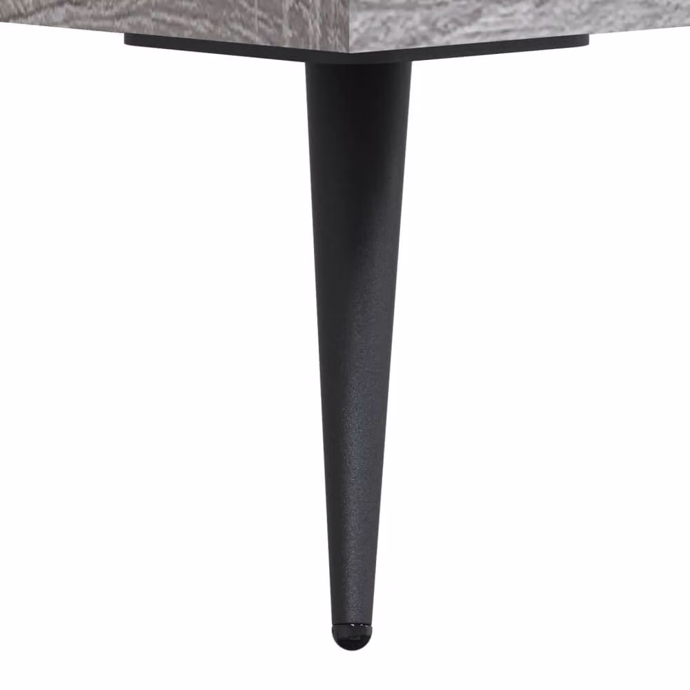 Berkfield Home Modern Bedside Cabinets, 2 Piece Set in Grey Sonoma, W/D/H: 40 x 40 x 50 cm – 3