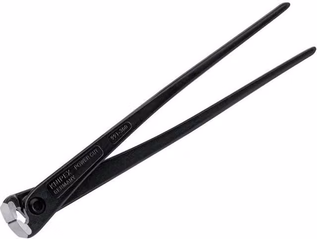 Knipex High Leverage Concreters Nippers, Black Atramentized, Hardened Steel – 4