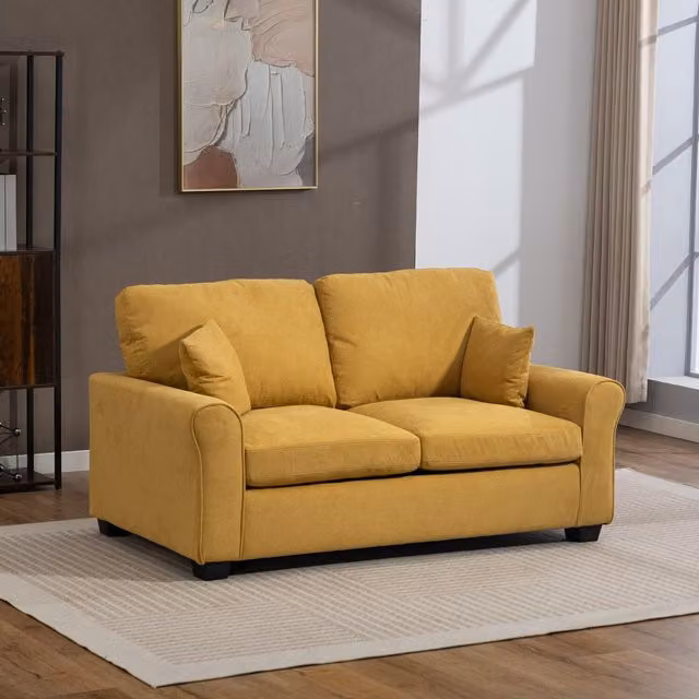 Artemis Home Lewiston Fabric Pull Out Sofabed in Yellow