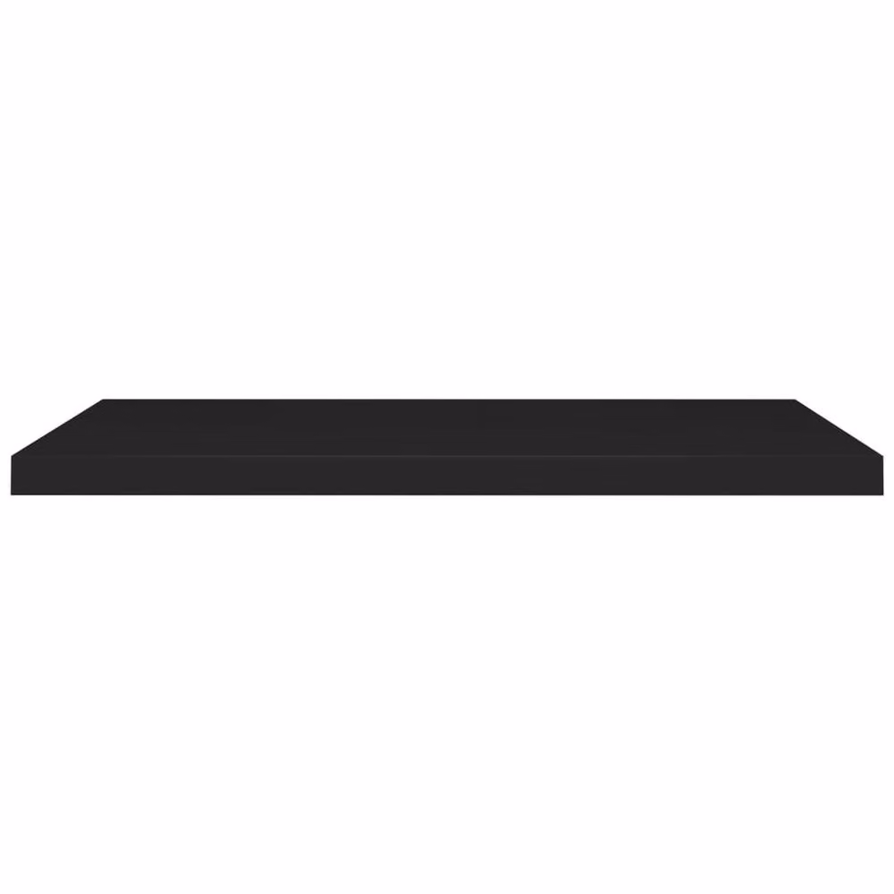Berkfield Home Durable Floating Wall Shelves, 2 Pack, Black, W: 90 cm, D: 23.5 cm, H: 3.8 cm – 4