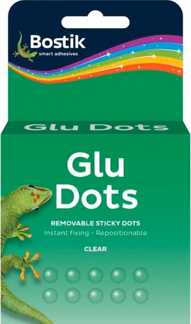 Bostik Pack of 200 Repositionable Double-Sided Transparent Glue Dots on Roll