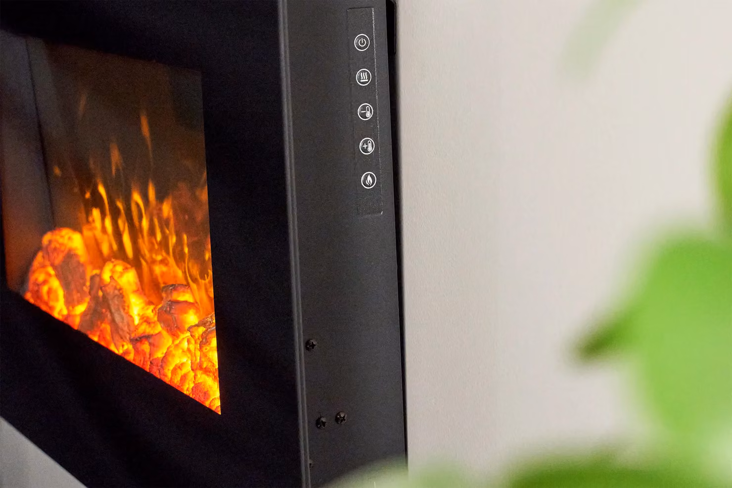 Sureflame WM-9334 Electric Wall Mounted Fire with Remote, Black – 4