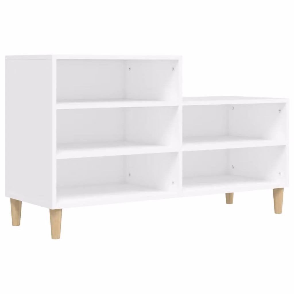Berkfield Home White Shoe Cabinet with Integrated Seat, W/D/H: 102 x 36 x 60 cm – 2