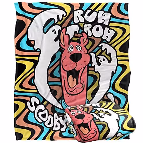 LOGOVISION Multicolour Microfibre Fleece Throw Blanket, W/D/H: 152 x 127 cm