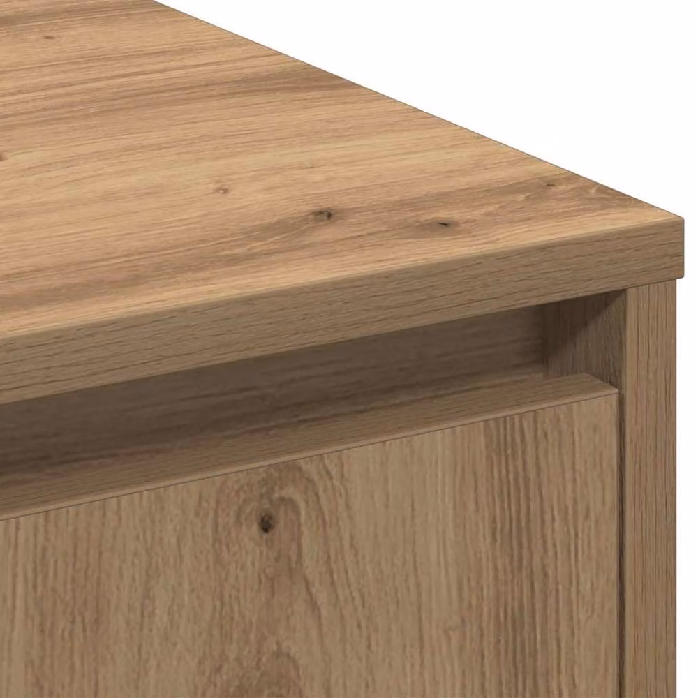 Berkfield Home Artisan Oak Bedside Table in Brown – 4