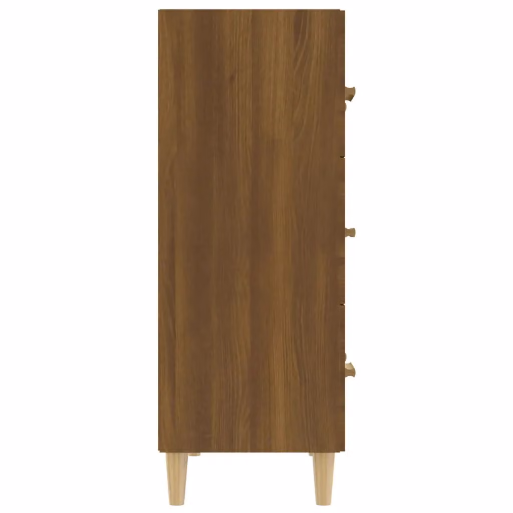Berkfield Home Classic Sideboard in Brown Oak, W/D/H: 70 x 34 x 90 cm – 3