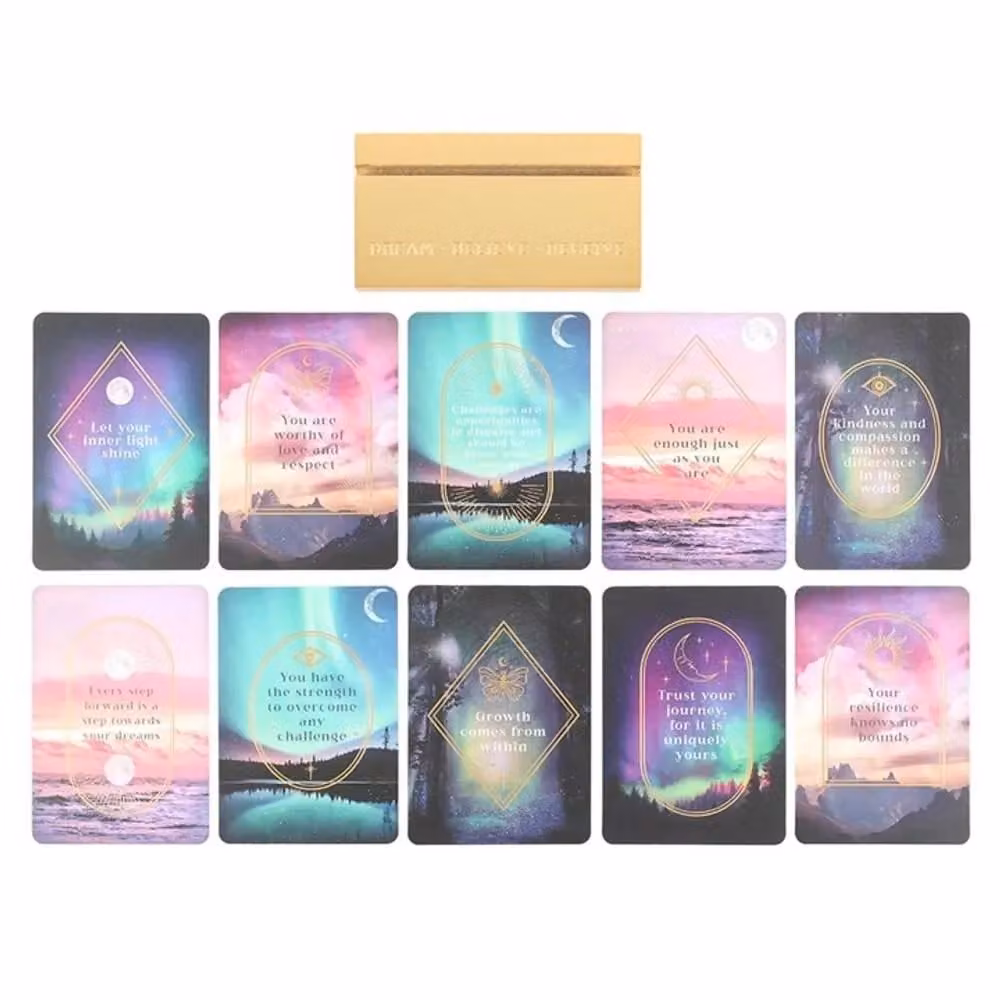 Something Different Ethereal Affirmation Cards in Multicolour Abstract Design – 2
