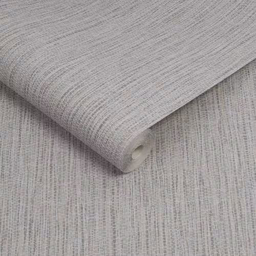 Superfresco Chunky Grasscloth Textile Wallpaper in Beige and Grey, Roll Size: 1000 cm x 52 cm – 2