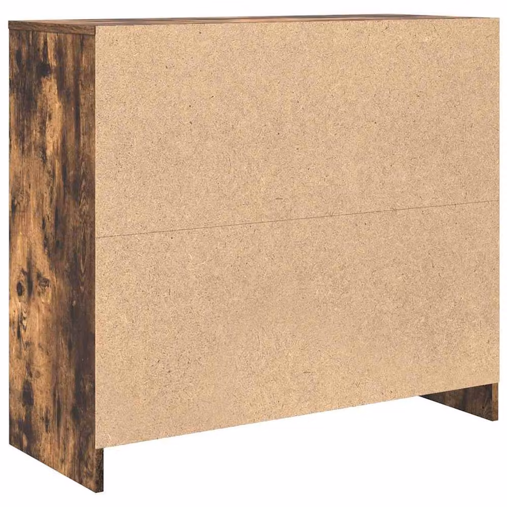 Berkfield Home Smoked Oak Sideboard in Brown, W/D/H: 85 x 34 x 76 cm – 4