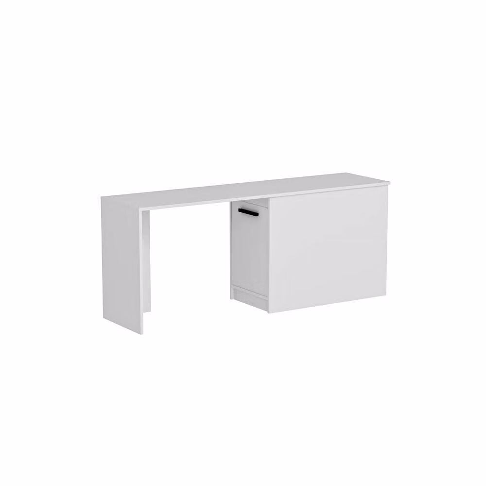 Destina Home Akser Computer Desk with Cabinet in White – 2