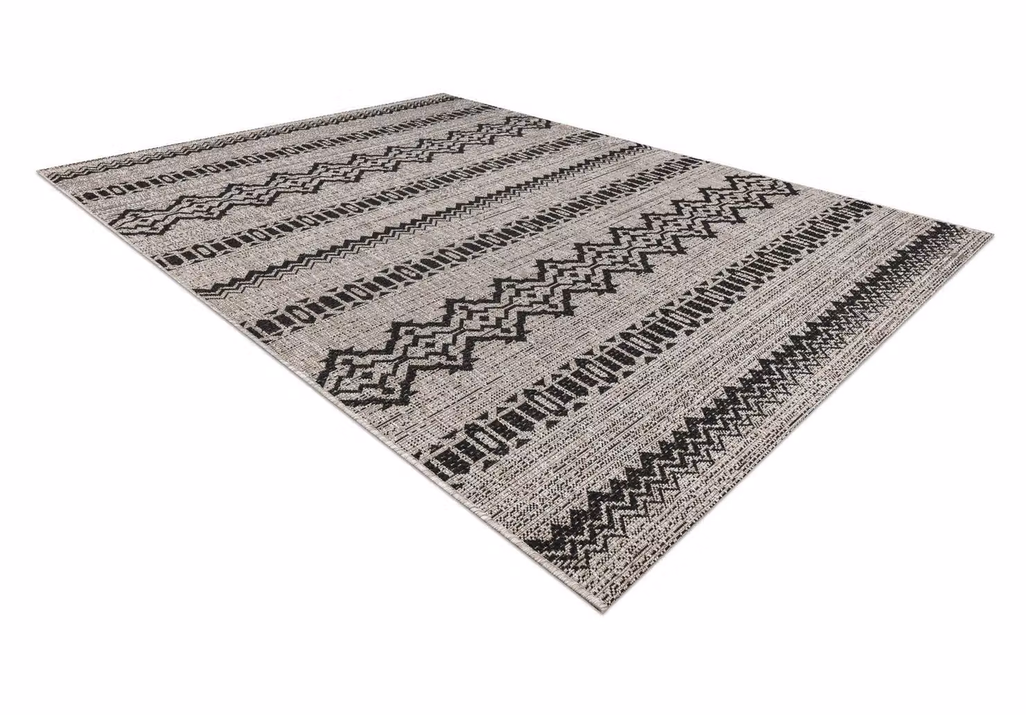 RugsX Floorlux Boho Rectangular Rug in Grey, W: 160 cm, L: 230 cm – 2