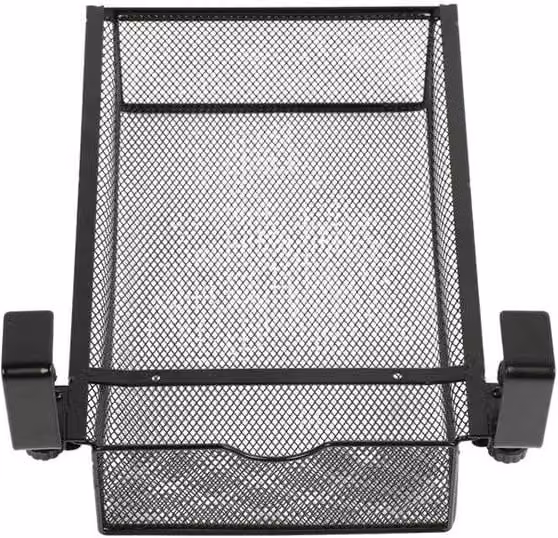KORVIXA Black Under Desk Study Table Drawer Tray, W: 50 cm