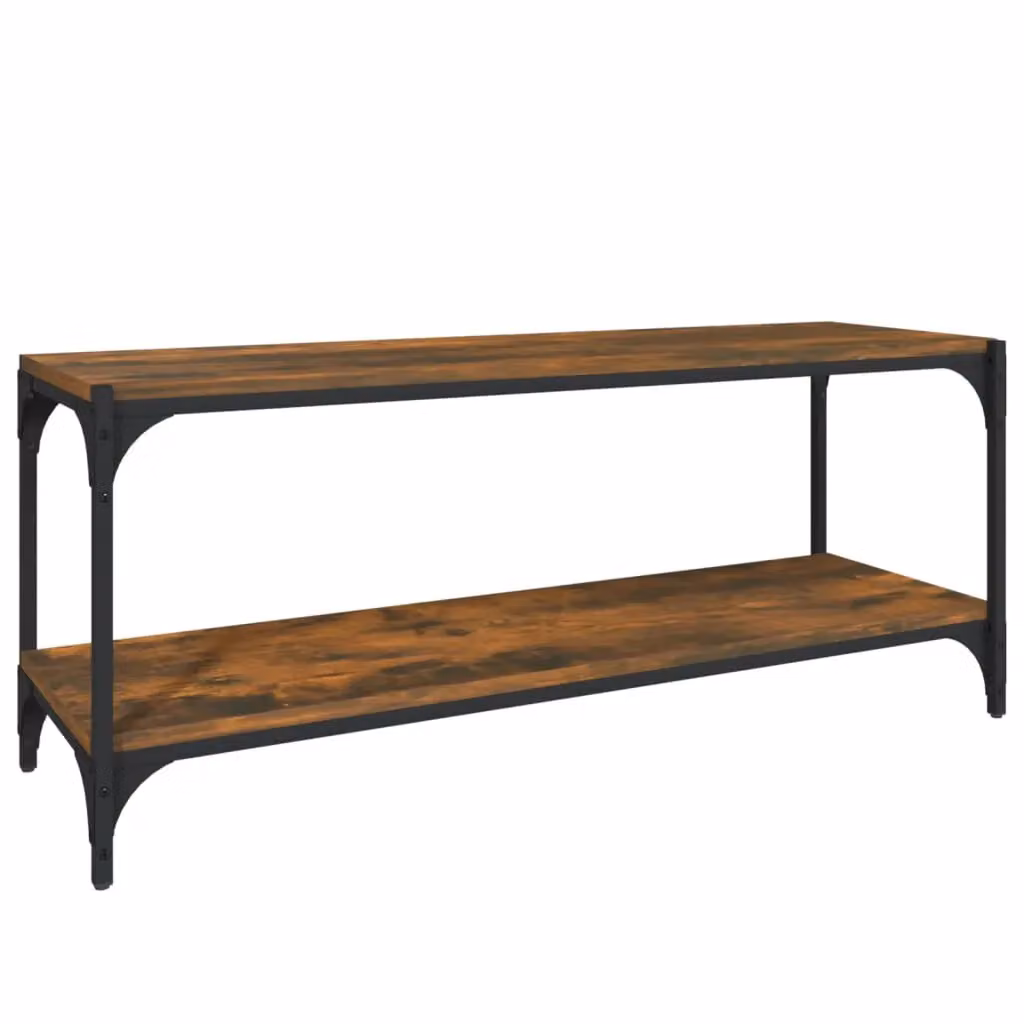Berkfield Home Smoked Oak TV Cabinet in Brown, W/D/H: 100 x 33 x 41 cm – 2