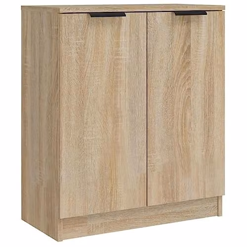 vidaXL Sonoma Oak Sideboard and Highboard Home Organiser with Door in Engineered Wood