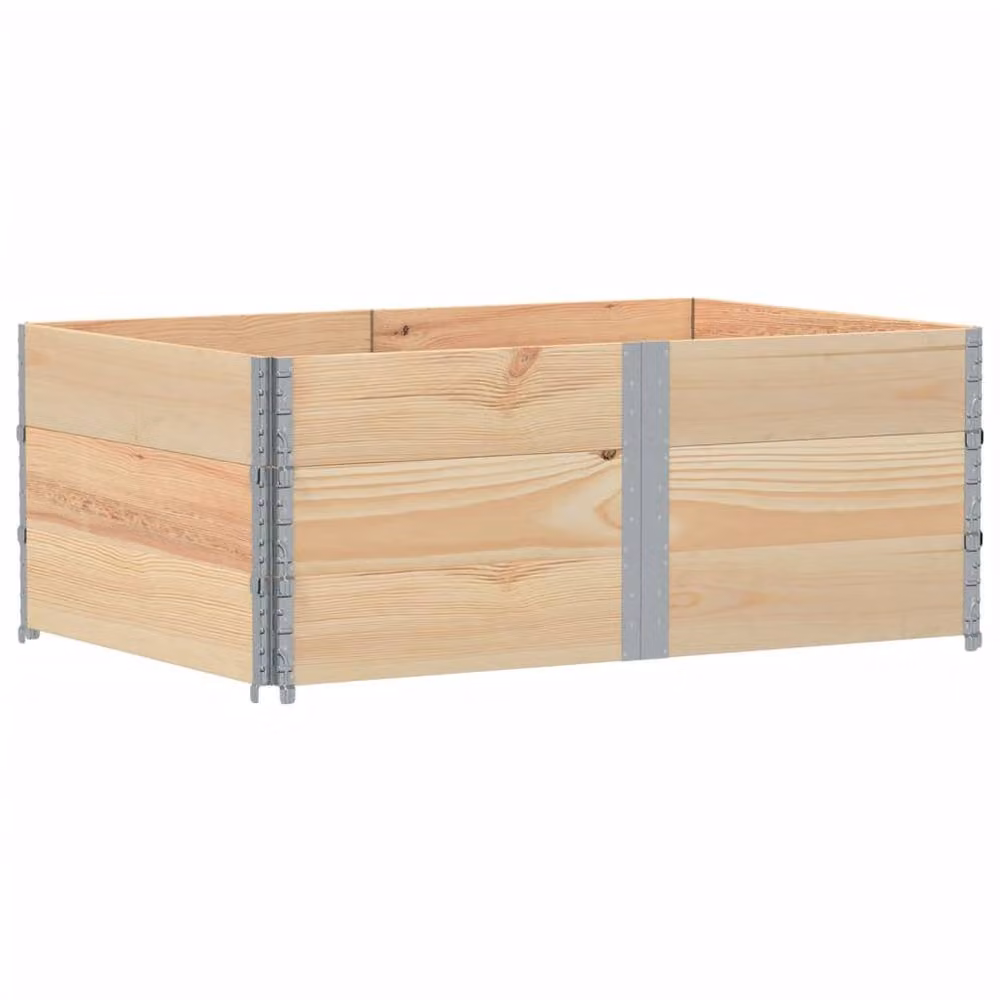 Berkfield Home Garden Brown Solid Wood and Galvanised Steel Raised Bed Planter W: 150 cm, D: 100 cm, H: 100 cm – 2