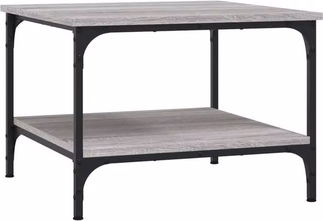 Berkfield Home Grey Sonoma Coffee Table, W/D/H: 55 x 55 x 40 cm – 1