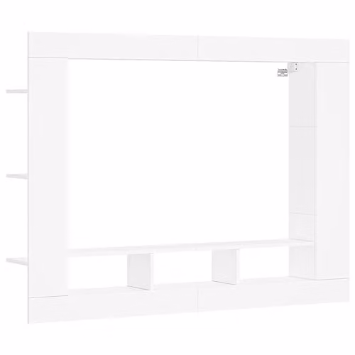 vidaXL Modern White TV Cabinet in MDF, W/D/H: 152 x 22 x 113 cm