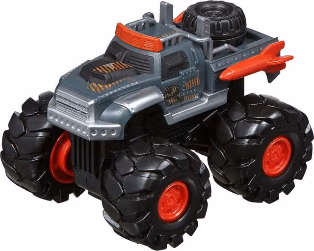 Nikko Rev-Up Monsters Mad Destruction Pullback Friction Vehicle in Grey