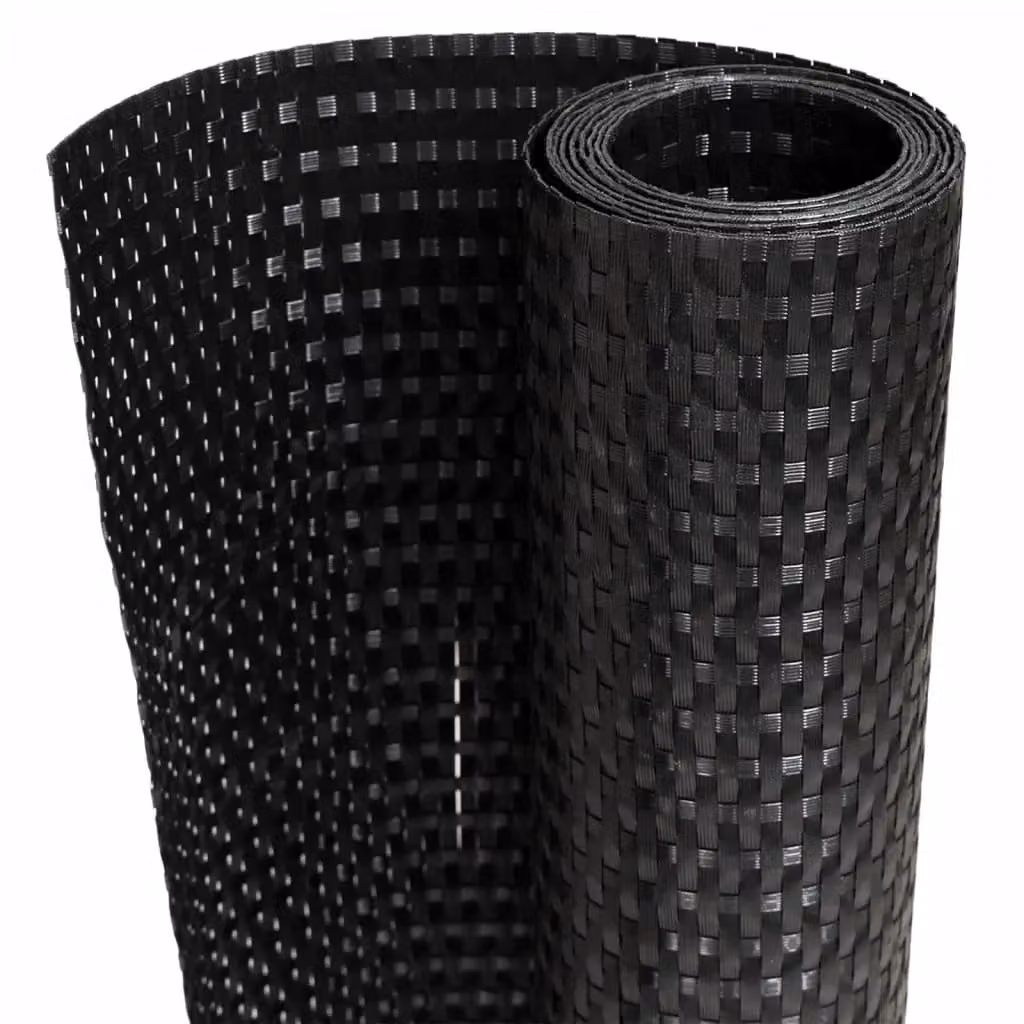 Berkfield Home Poly Rattan Balcony Screens, 5 Pieces, Black, H x W: 255 x 19 cm – 2