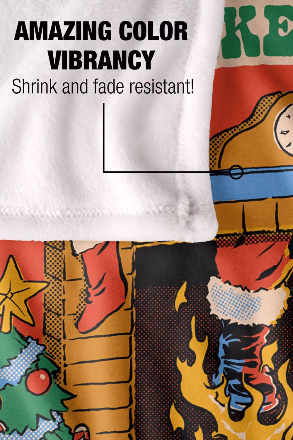 Steven Rhodes Smells Like Christmas Multicolour Super Soft Fleece Throw Blanket W/D/H: 152 x 127 cm – 3