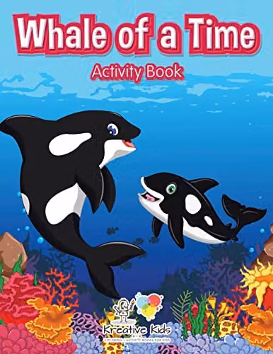 Kreative Kids Whale of a Time Activity Book, Multicolour, W: 27.94 cm, H: 27.94 cm