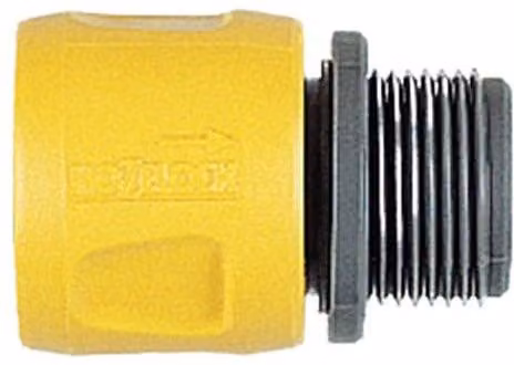 Hozelock Flat and Spiral Hose Adaptor, Yellow