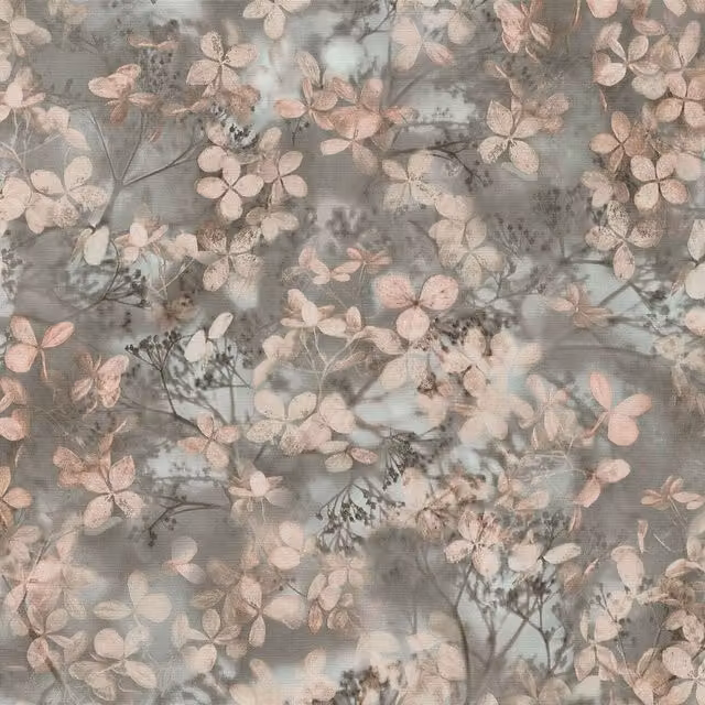 Erismann Play Of Light Blossom Pink Textured Vinyl Floral Wallpaper