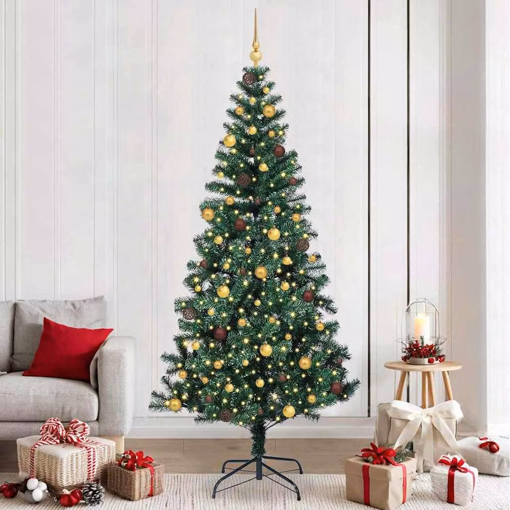 Berkfield Home Elegant Pre-lit Artificial Christmas Tree, Green, Height: 240 cm – 2