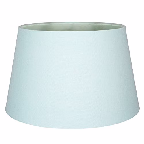 Happy Homewares Traditional Duck Egg Blue Linen Fabric Drum Lampshade, Diameter: 30 cm
