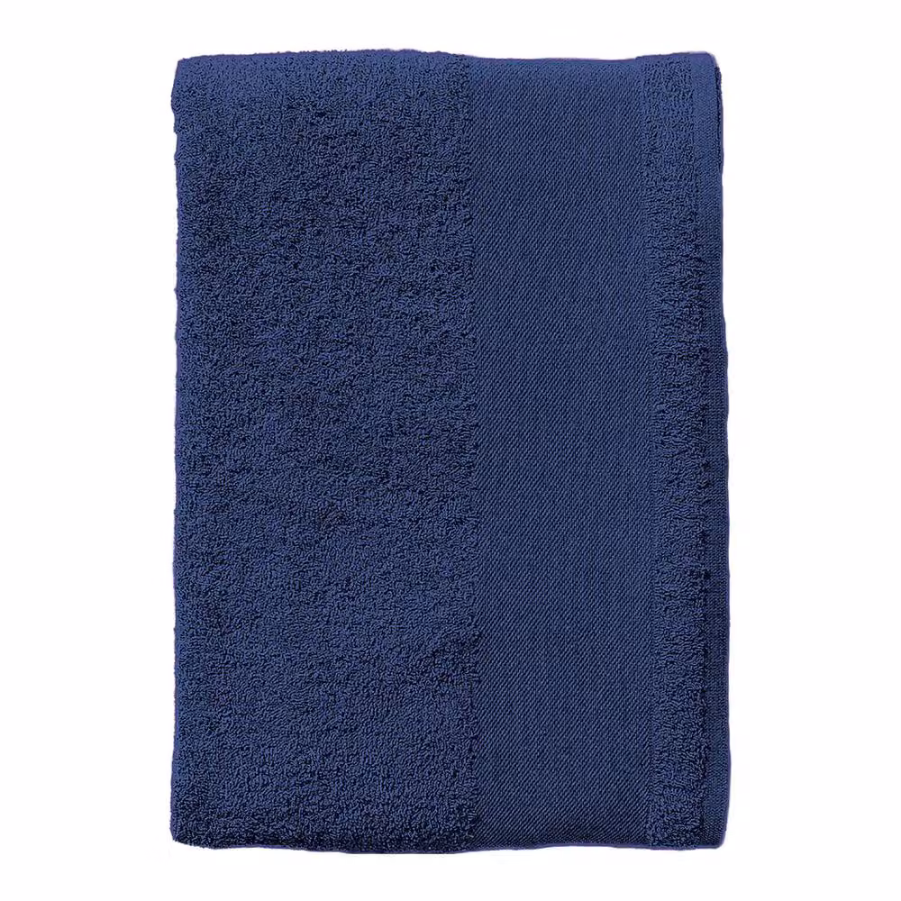 SOL'S Island 30 Navy Blue Cotton Terrycloth Guest Towel with Hanging Loop – 2