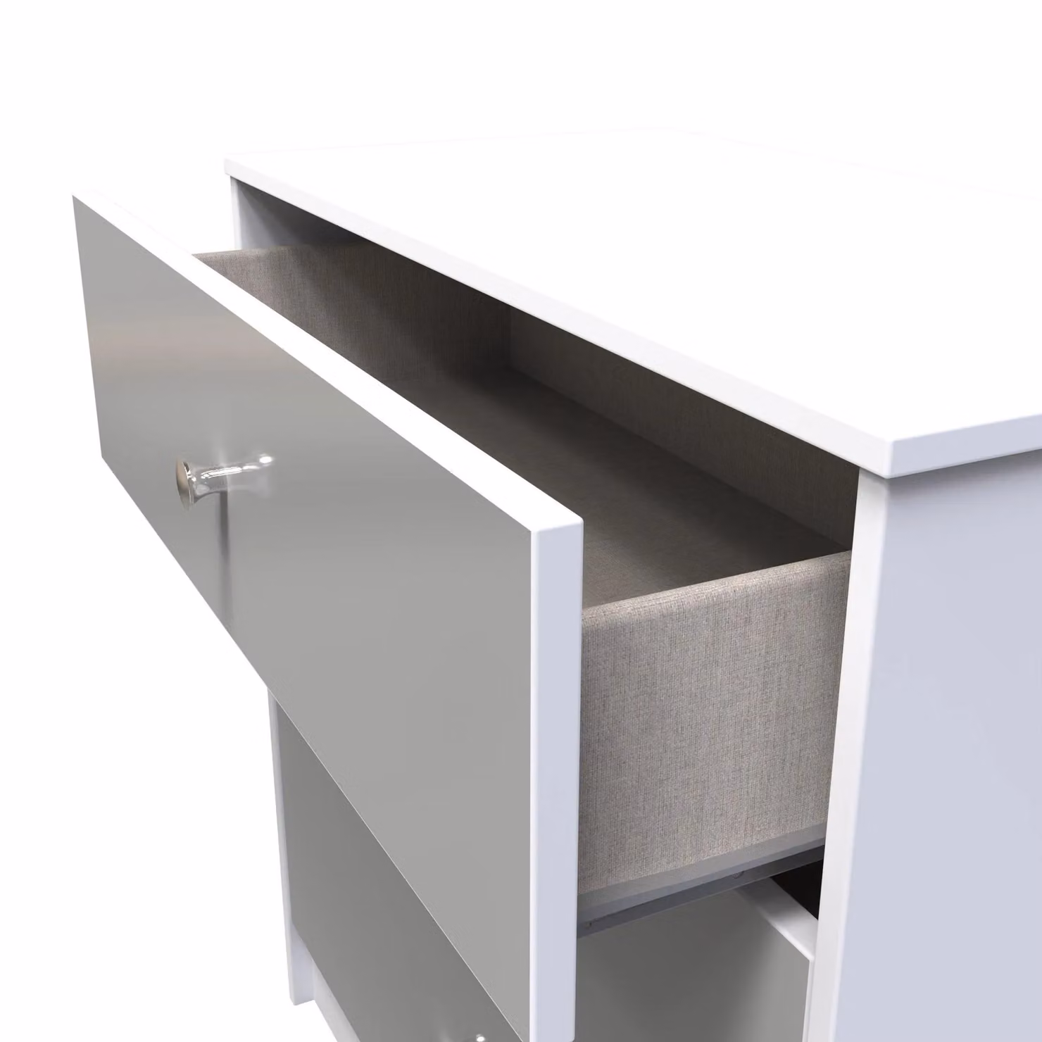 Ready Assembled 2 U Taunton 3 Drawer Deep Chest in Mid Grey – 2