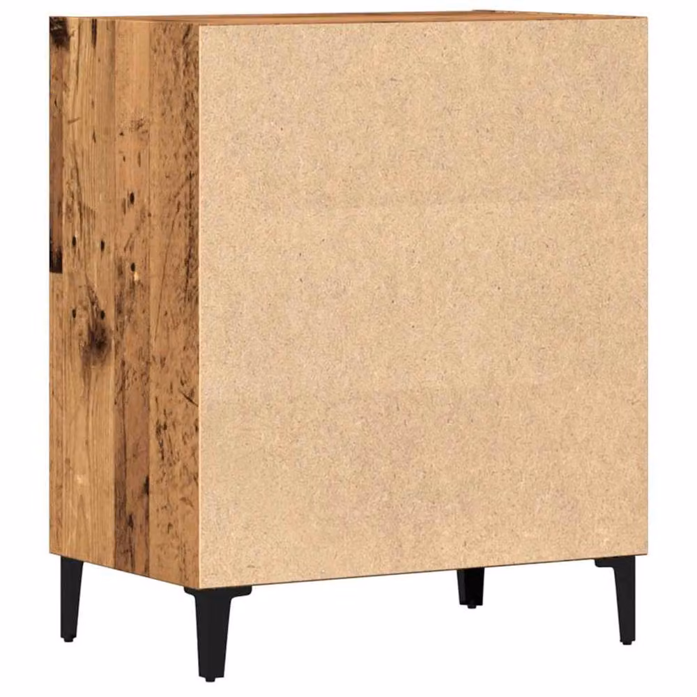 Berkfield Home Rustic Old Wood Sideboard in Brown, W/D/H: 57 x 35 x 75 cm – 4