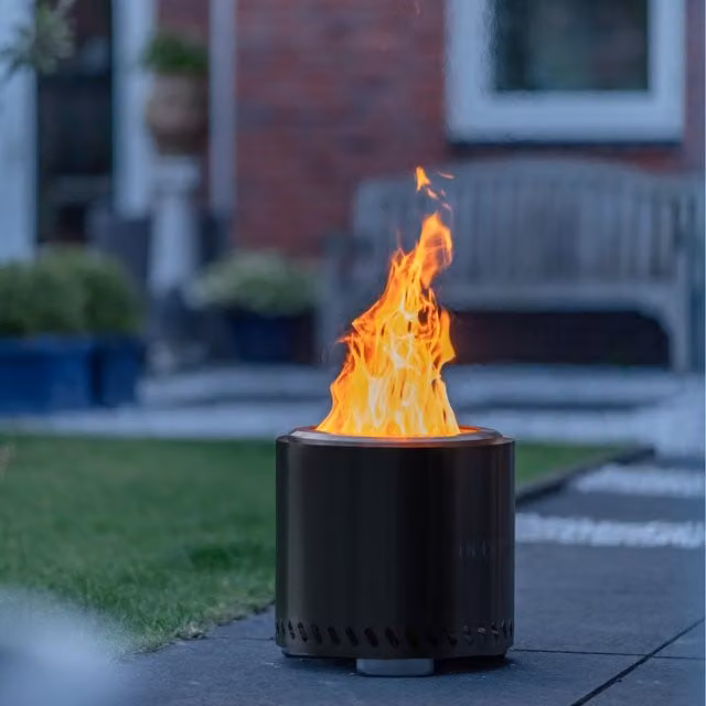 RedFire Volcano Pellet Fire Bowl, Black, Diameter: 38 cm