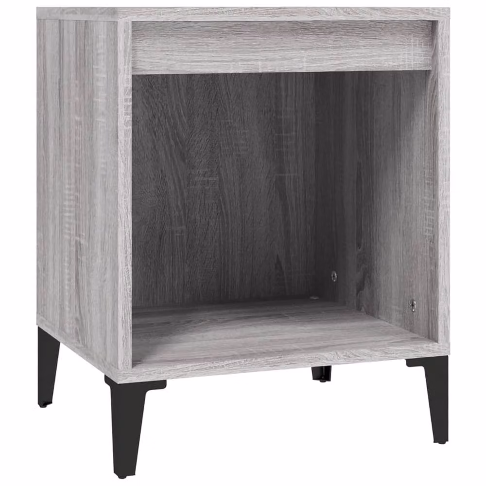 Berkfield Home Set of 2 Grey Sonoma Bedside Cabinets, W/D/H: 40 x 35 x 50 cm – 4