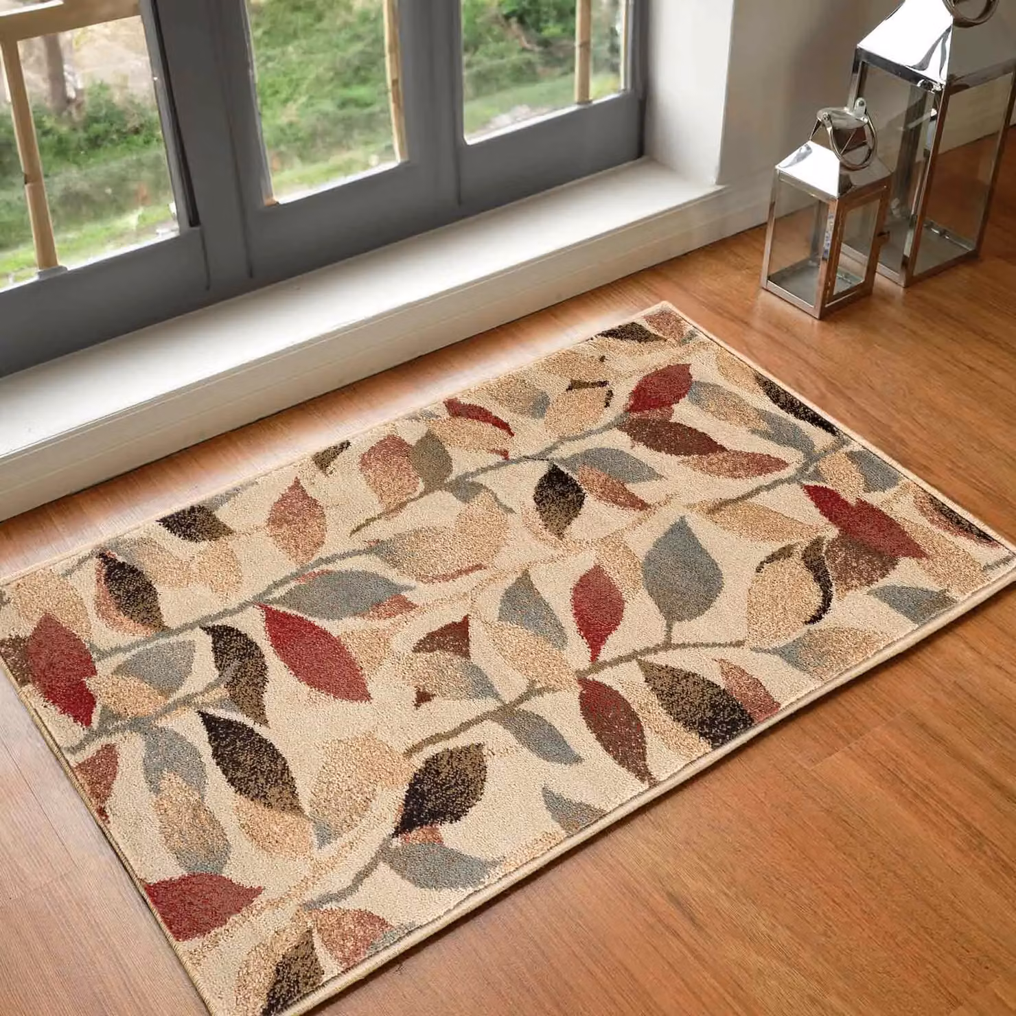 Livabliss Riley Geometric Wool Rug in Multicolour Red, Beige, Green and Brown, W: 200 cm, D: 290 cm – 7