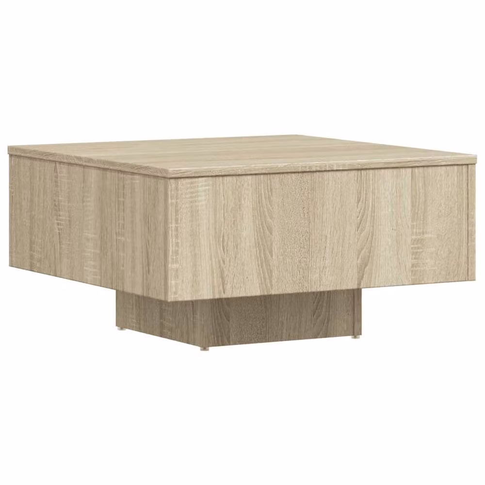 Berkfield Home Sonoma Oak Coffee Table in Light Brown, W/D/H: 60 x 60 x 31.5 cm – 2