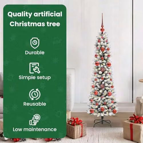 vidaXL Artificial White Christmas Tree, Height: 120 cm – 4