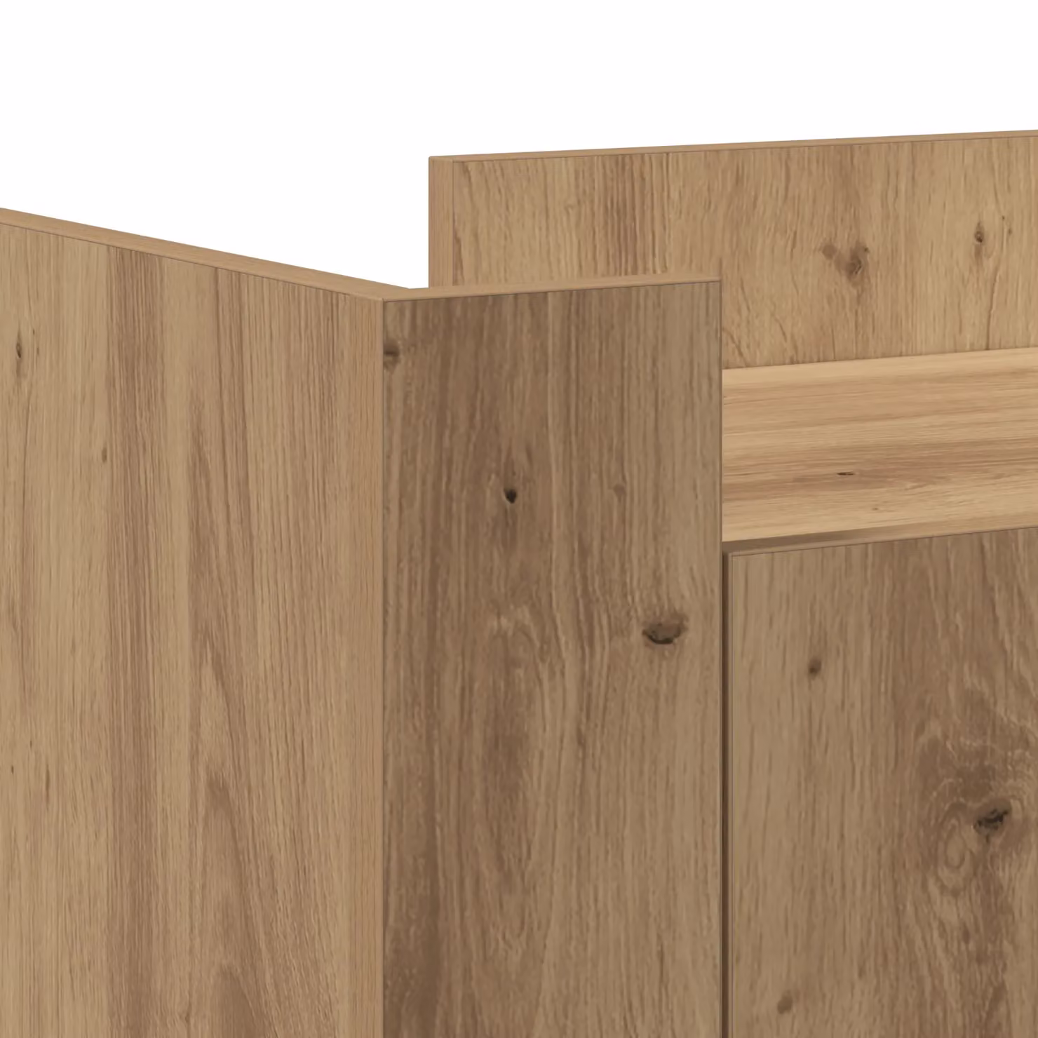 Berkfield Home Artisan Oak Sideboard in Brown, W/D/H: 45 x 35 x 75 cm – 4