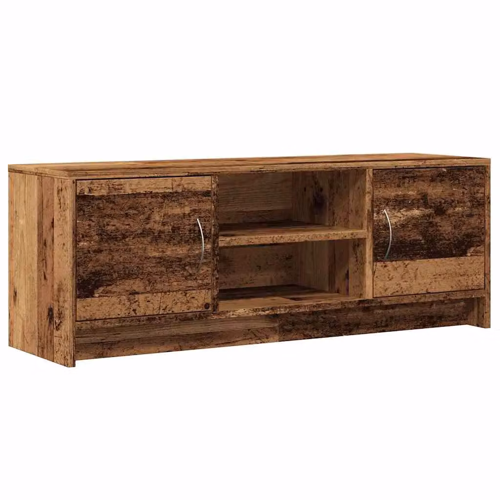 Berkfield Home Rustic TV Cabinet in Brown Engineered Wood W/D/H: 102 x 30 x 37.5 cm – 2