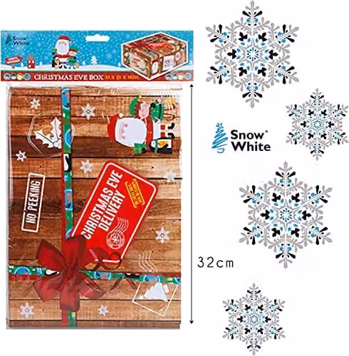VFM e-Store Christmas Eve Favour Boxes in Brown, Small Rectangular Paper Gift Boxes for Kids and Adults – 5