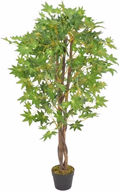 Berkfield Home Artificial Maple Tree with Pot, Green, Height: 120 cm – 1
